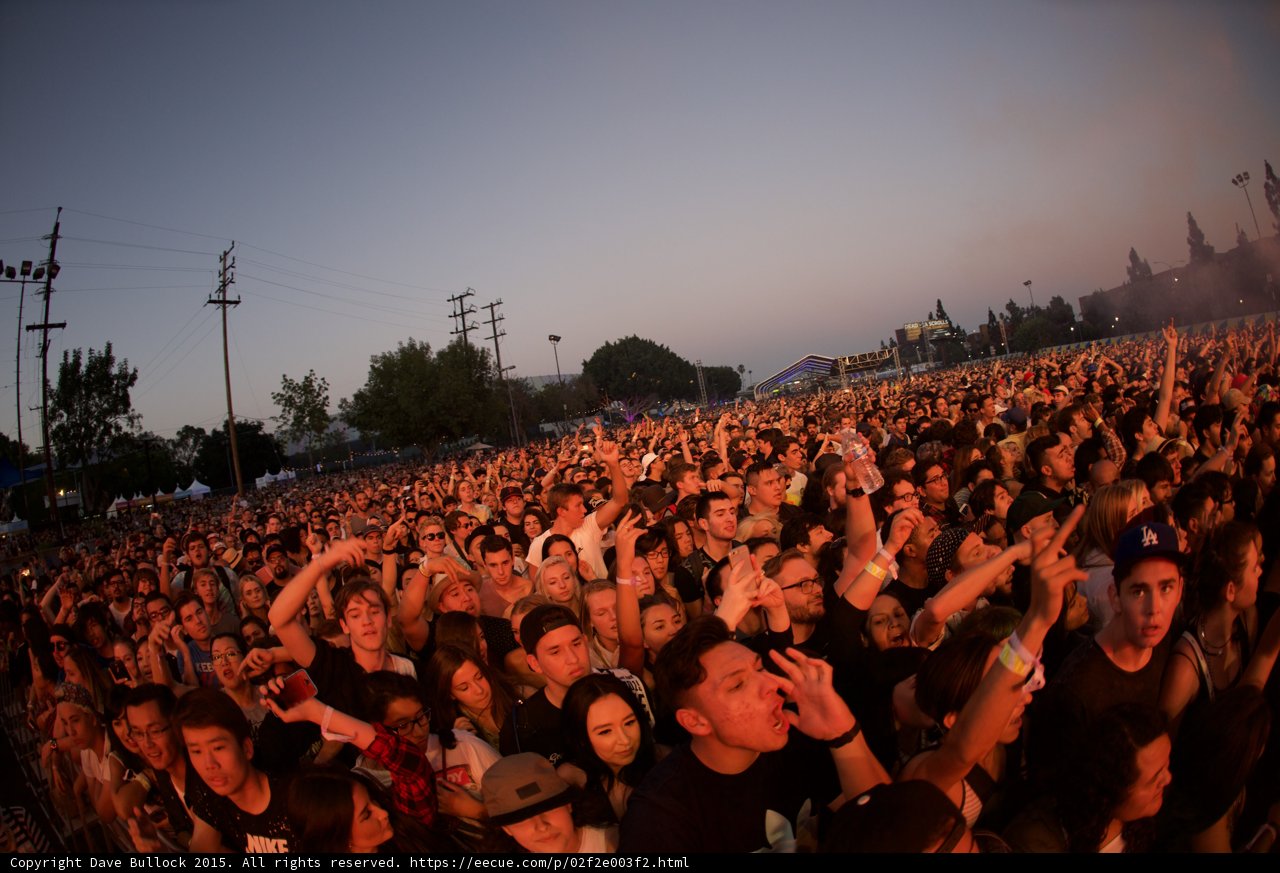 Young Crowd at Dusk