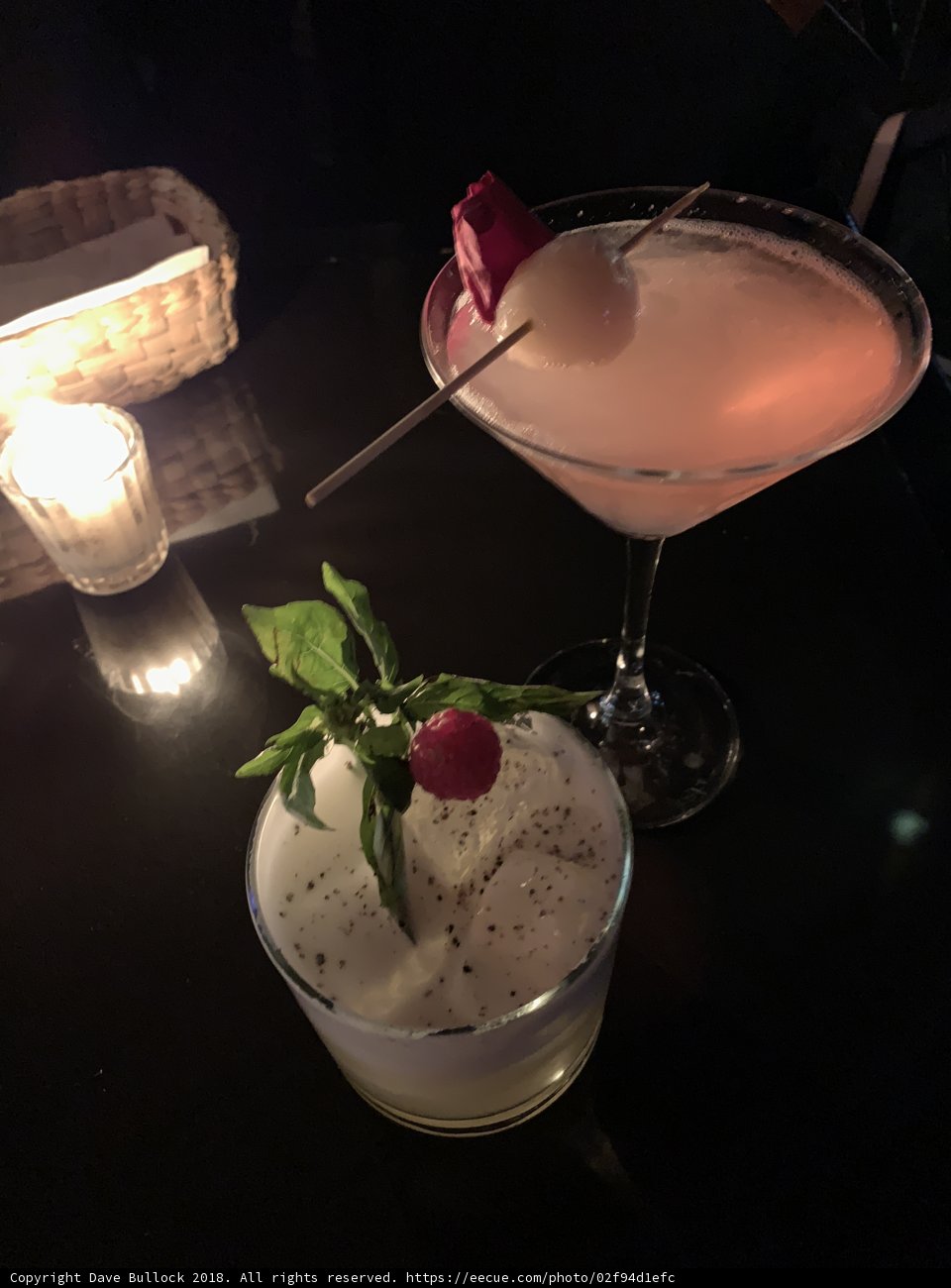 A Romantic Evening with Cocktails and Candlelight