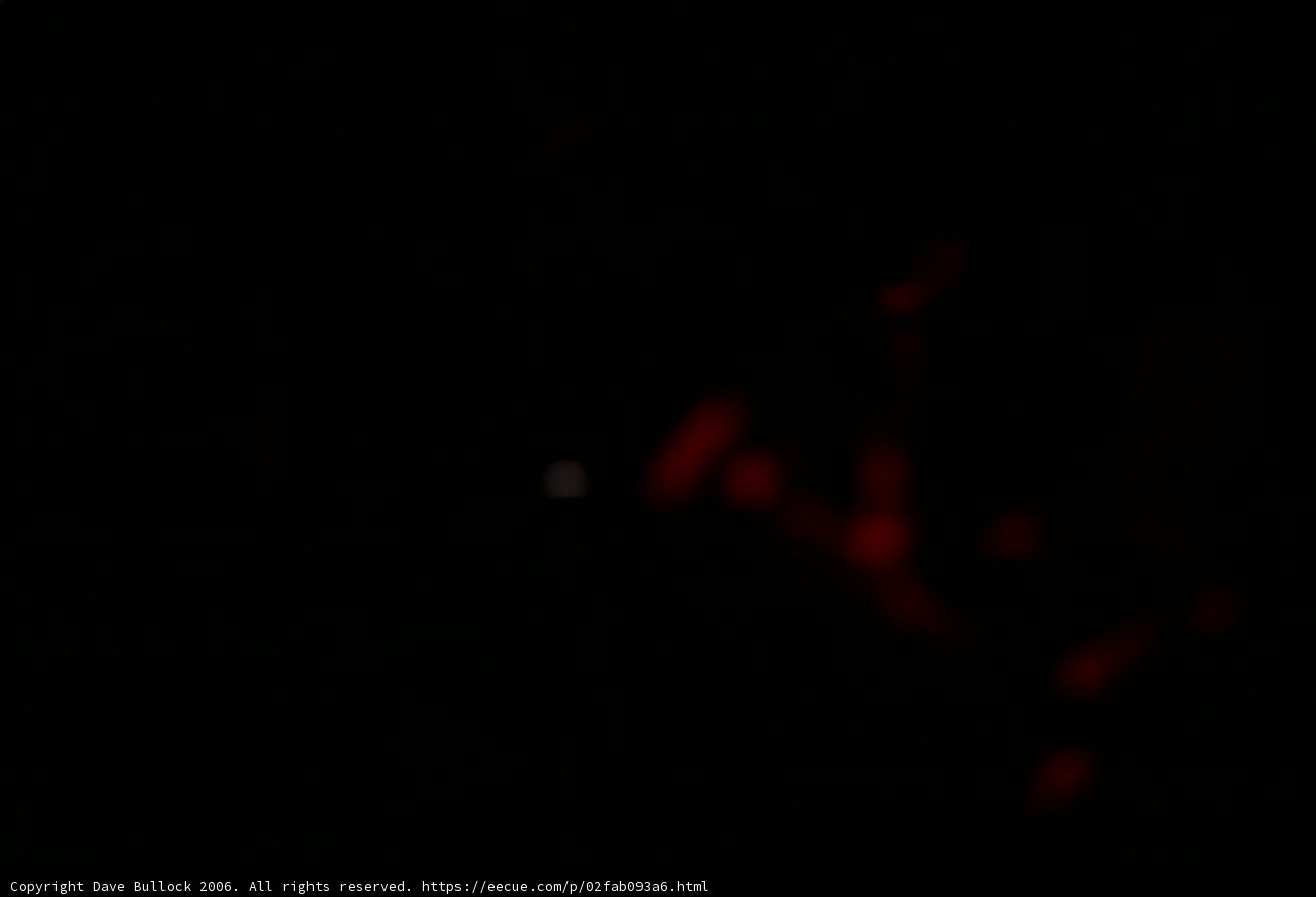 Red Light in the Night Sky