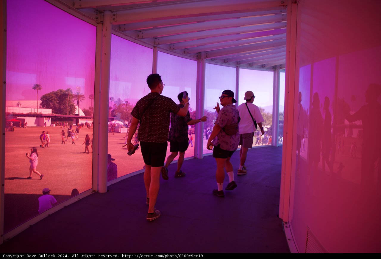 A Vibrant Walkway at Coachella 2024: Fashion and Festival Vibes