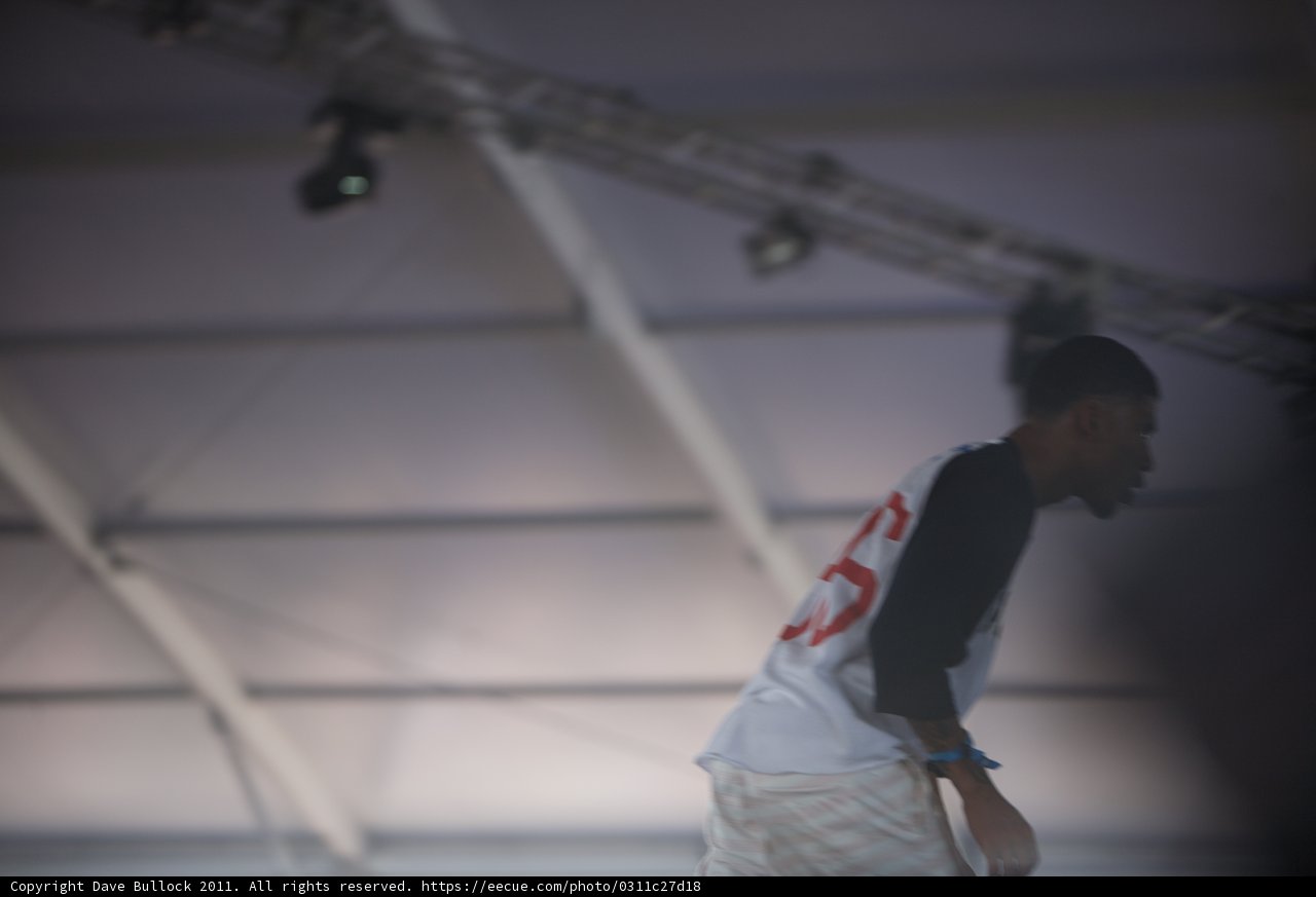 Skateboarding under the Coachella Lights