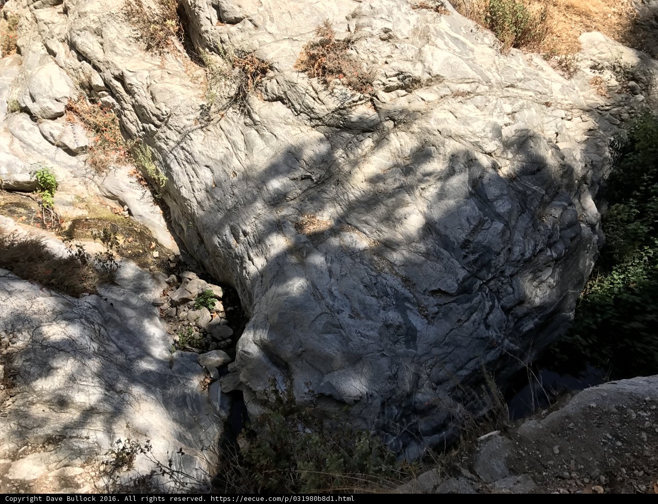 Lone Slate Rock in Angeles National Forest
