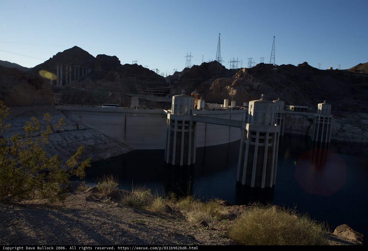 Sun-kissed Hoover Dam