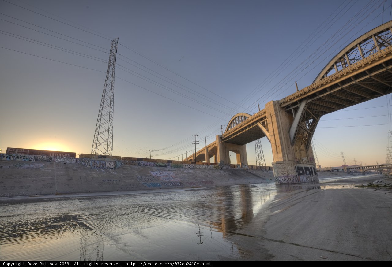 Graffiti on the LA River Overpass