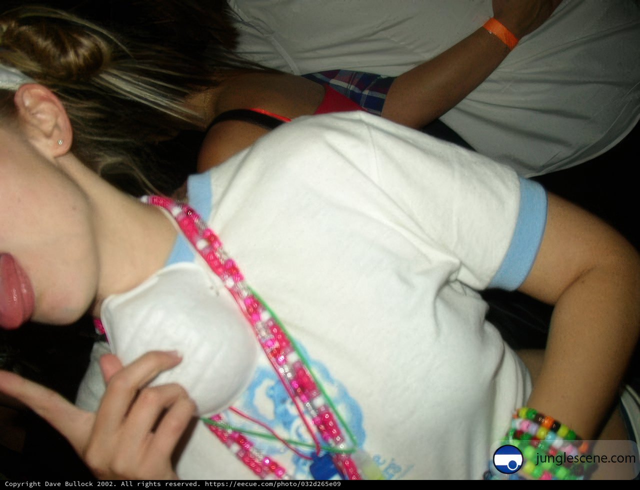 Tongue-Tied in a White Tee