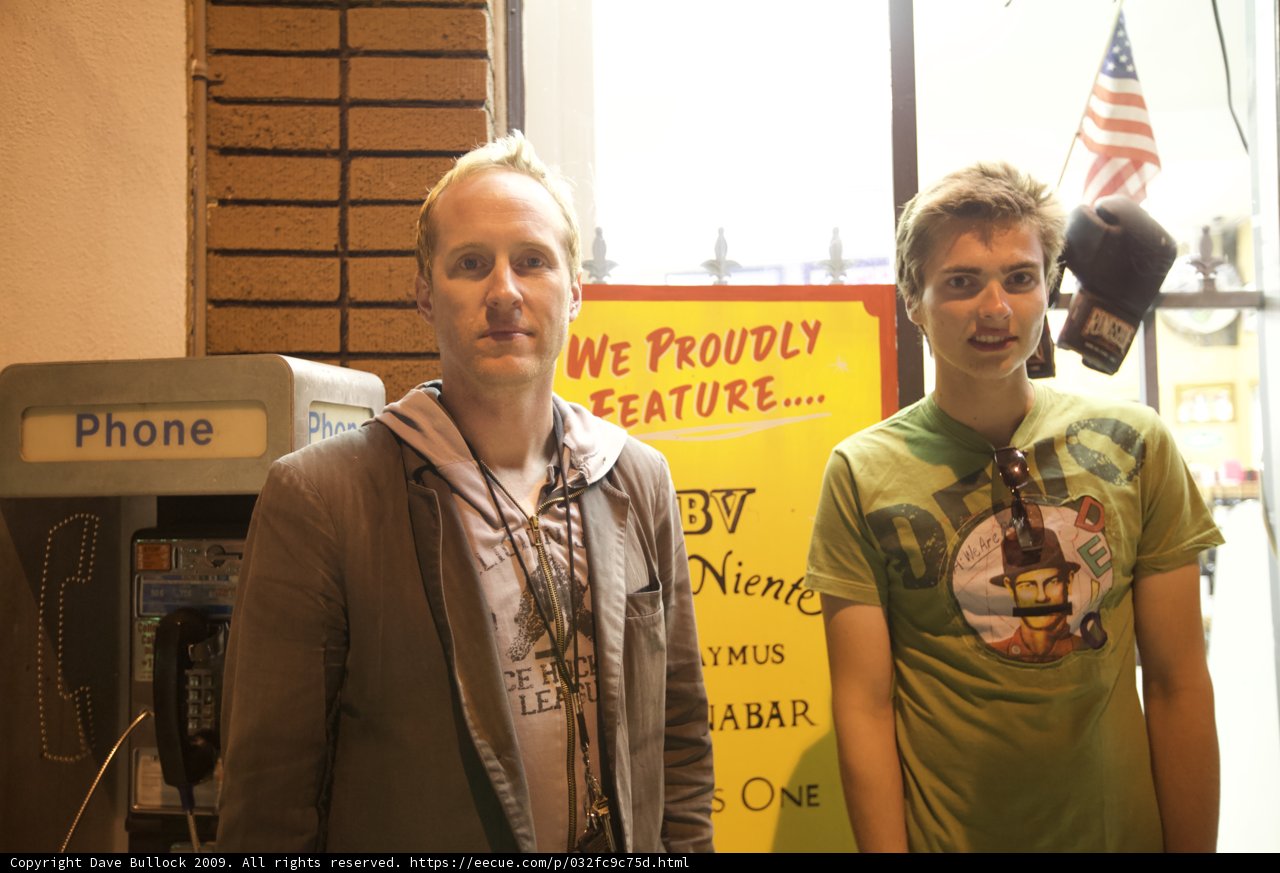 Two Men in Artsy T-Shirts
