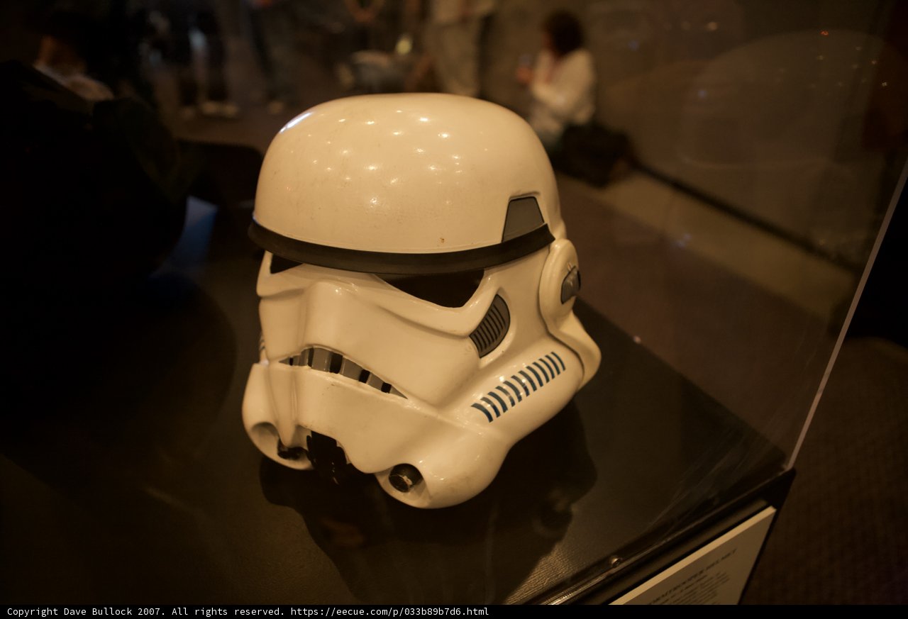 Stormtrooper Helmet on Display at Star Wars Con