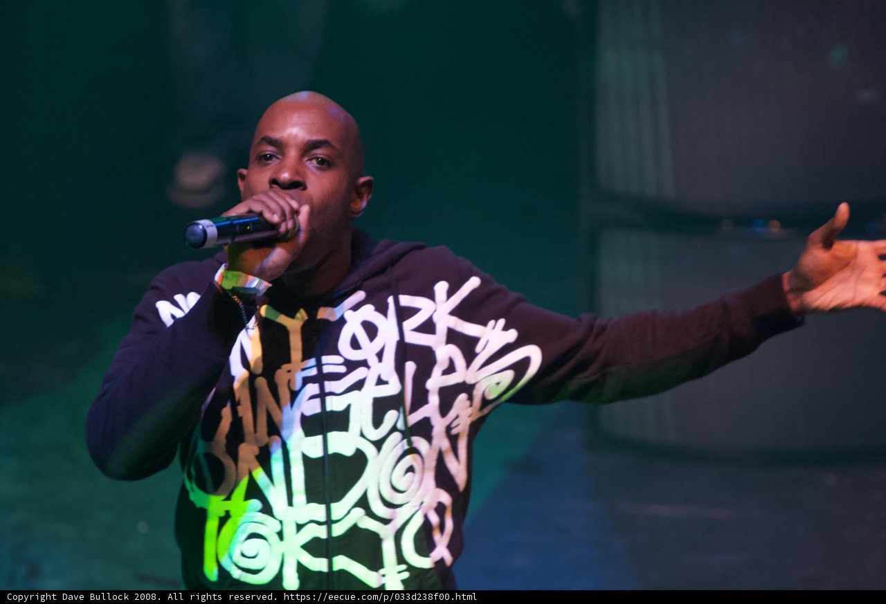MC Q rocks the crowd with his solo performance