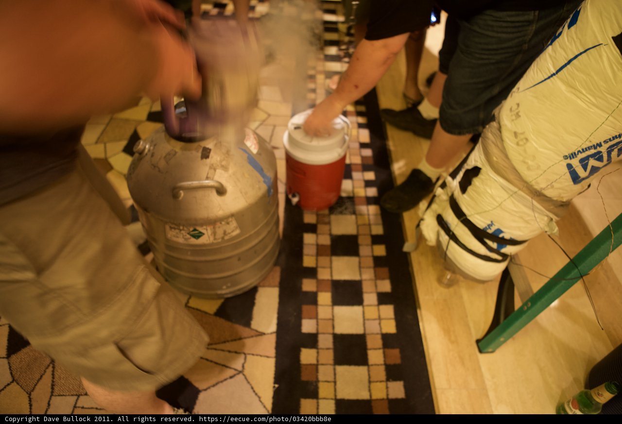 Filling up the Keg