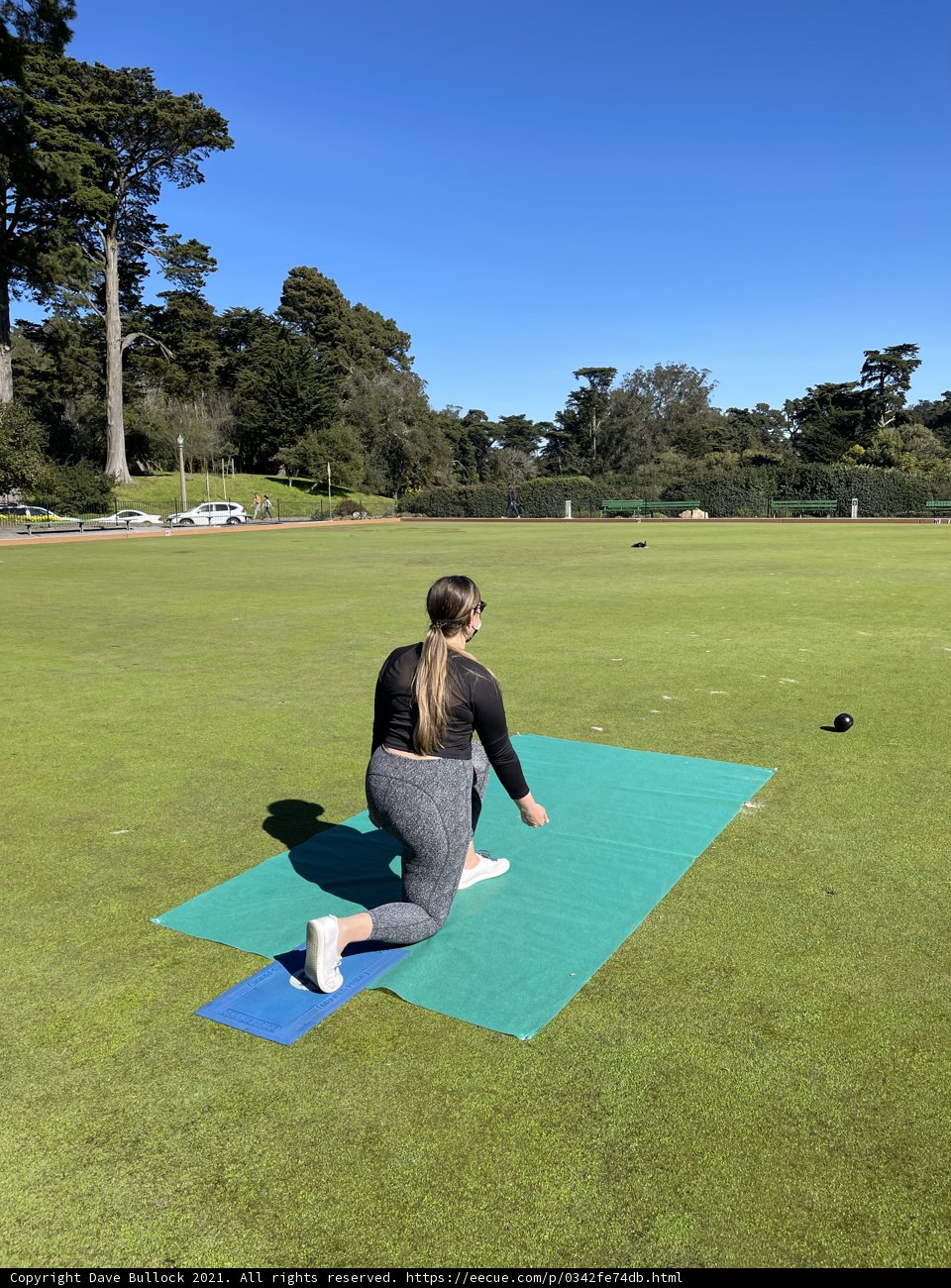 Practicing Bowling Skills at Golden Gate Park