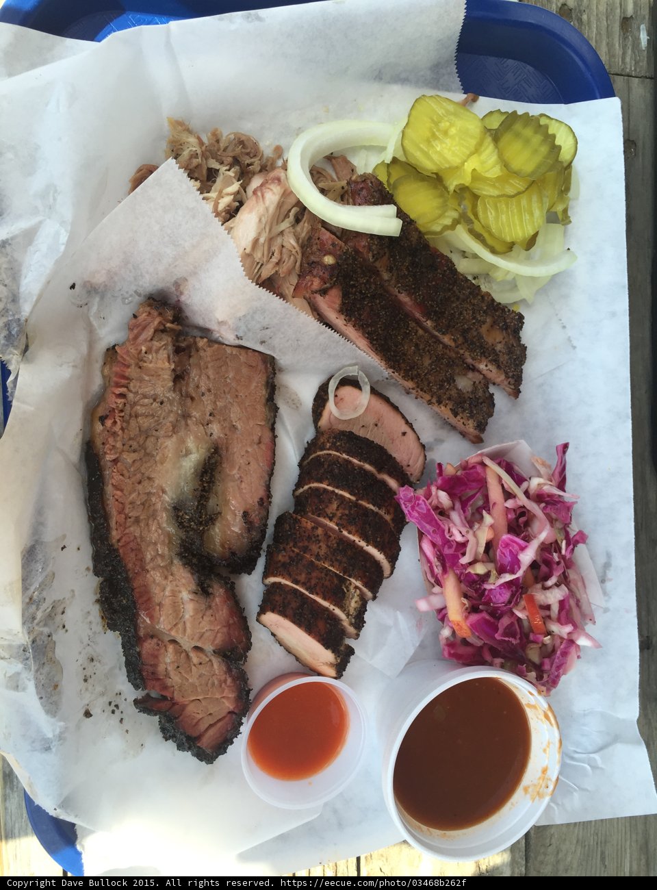 Texas BBQ Platter at SXSW