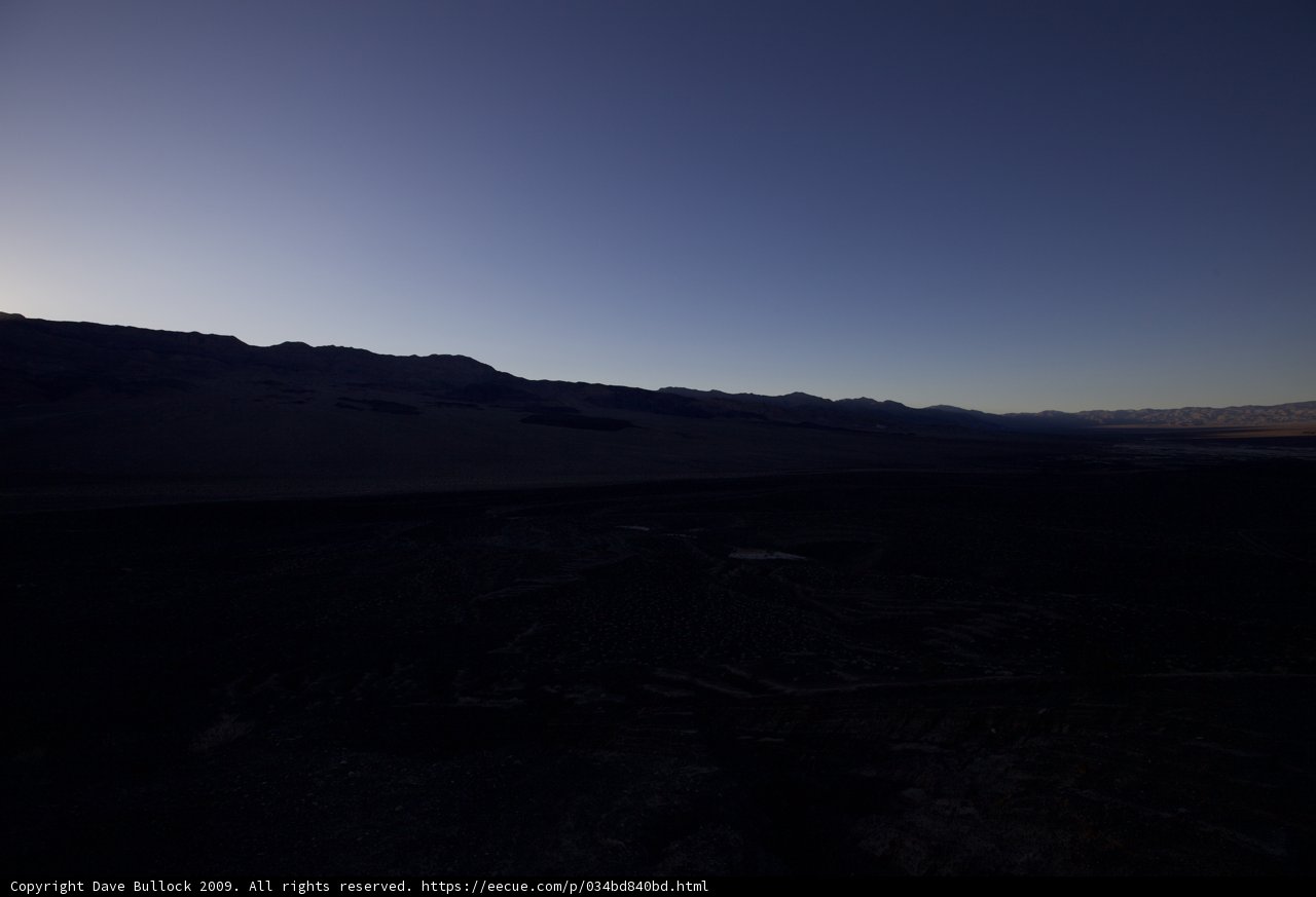 Colorful Sunset at Death Valley National Park
