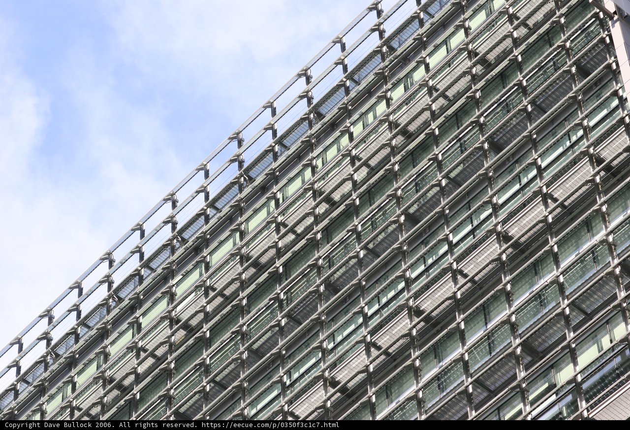 Metal and Glass High-Rise Building in Little Tokyo