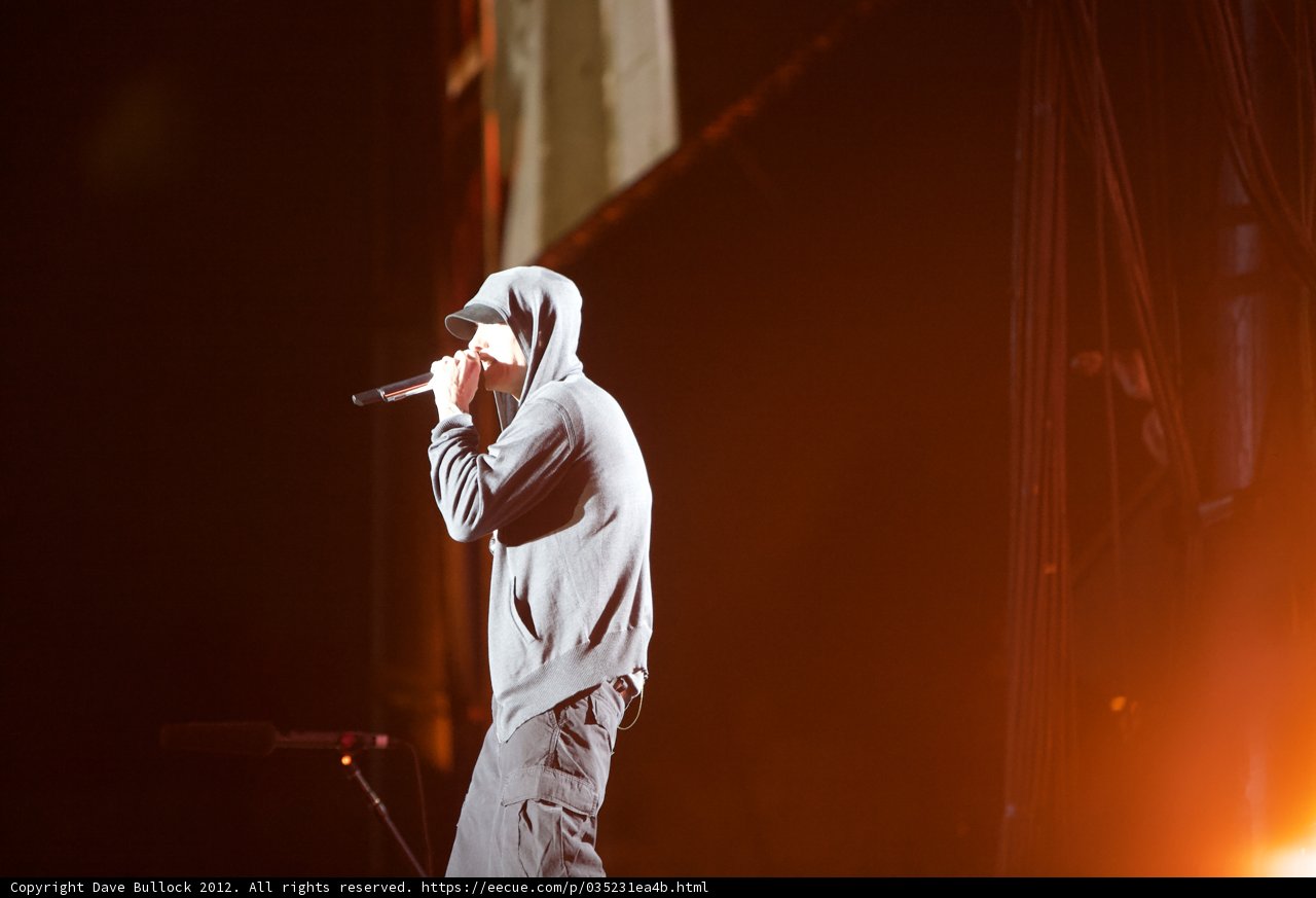 Eminem rocks the O2 Arena in London