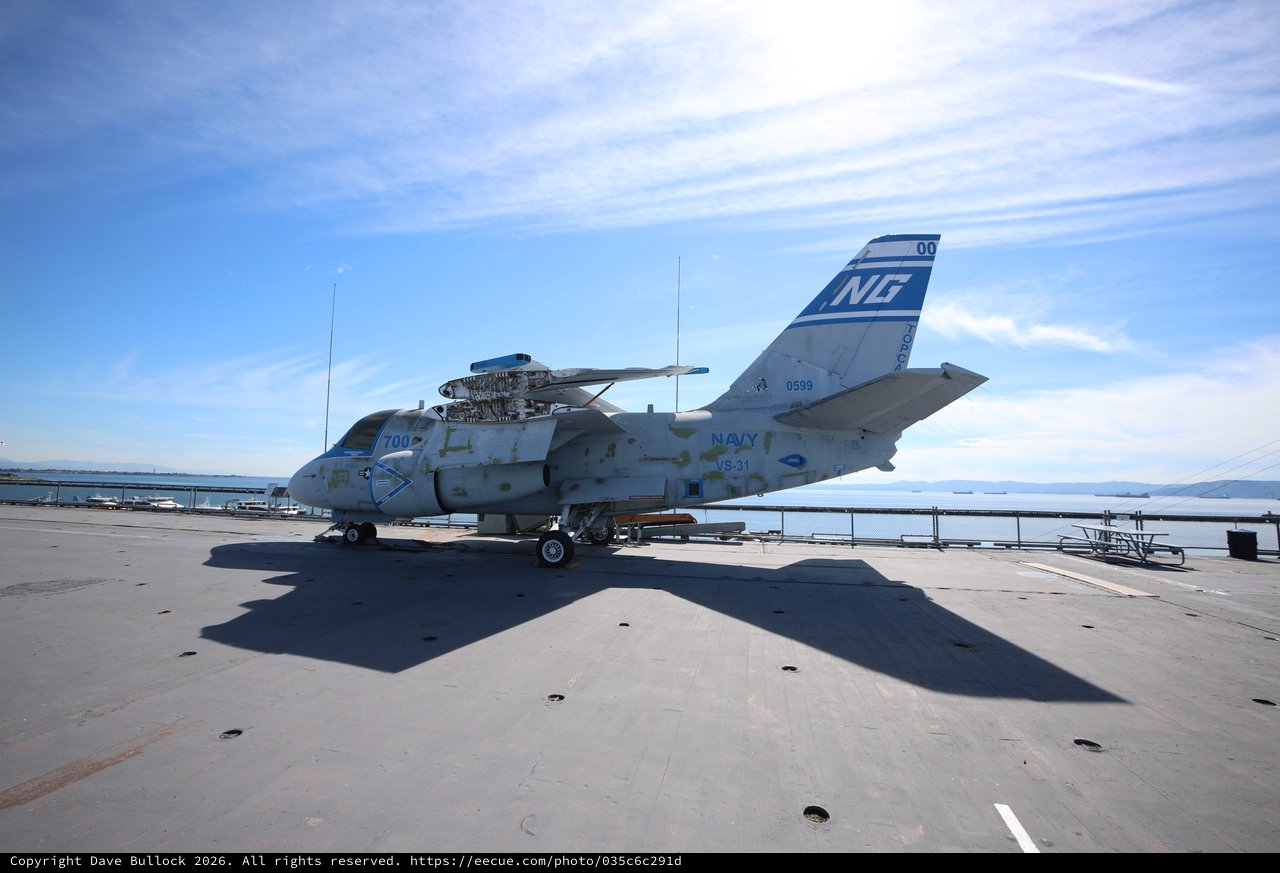 Weathered Navy S-3 Viking Aircraft on Display