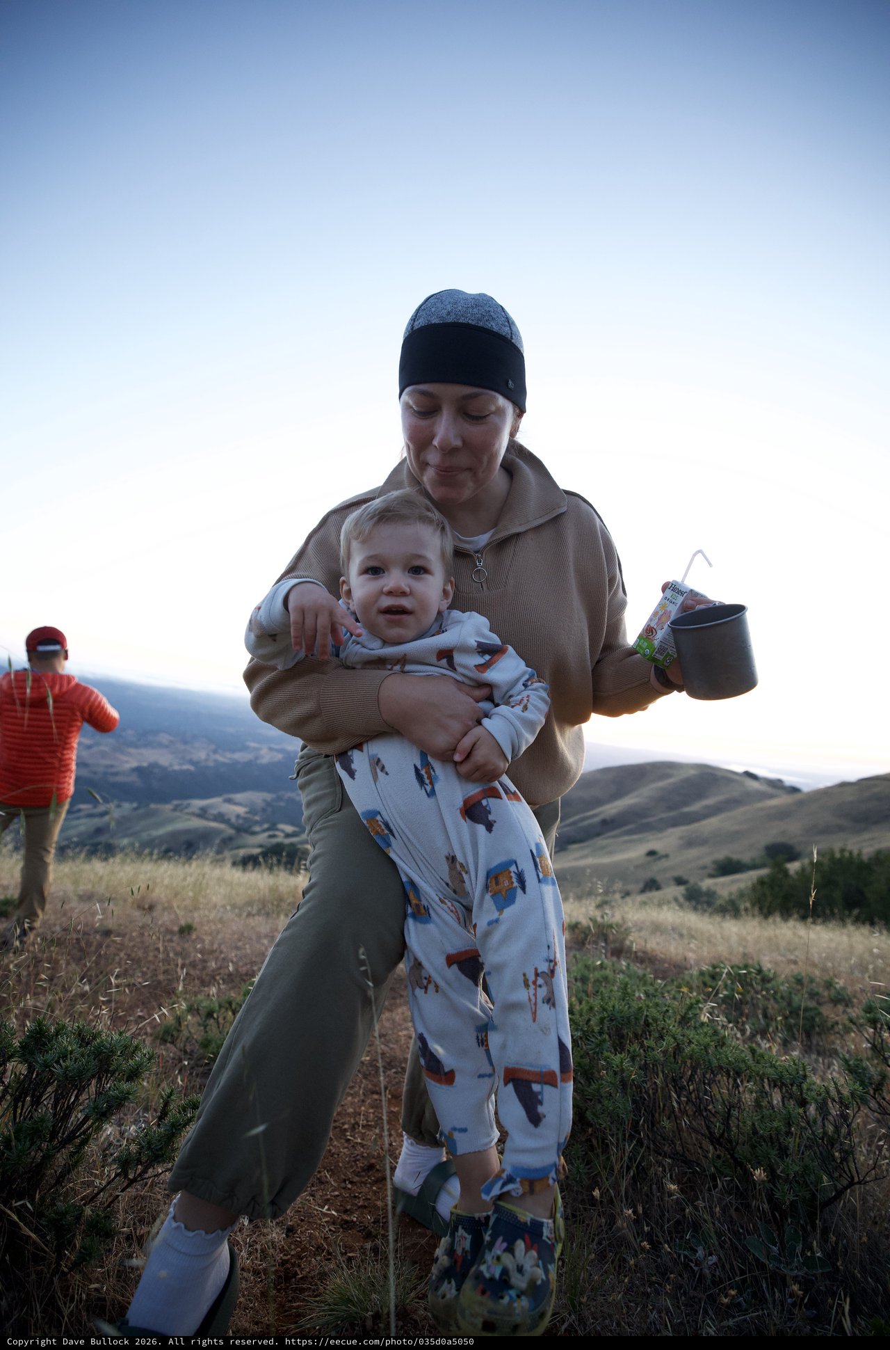 Mother and Toddler at Dawn on Mount Diablo