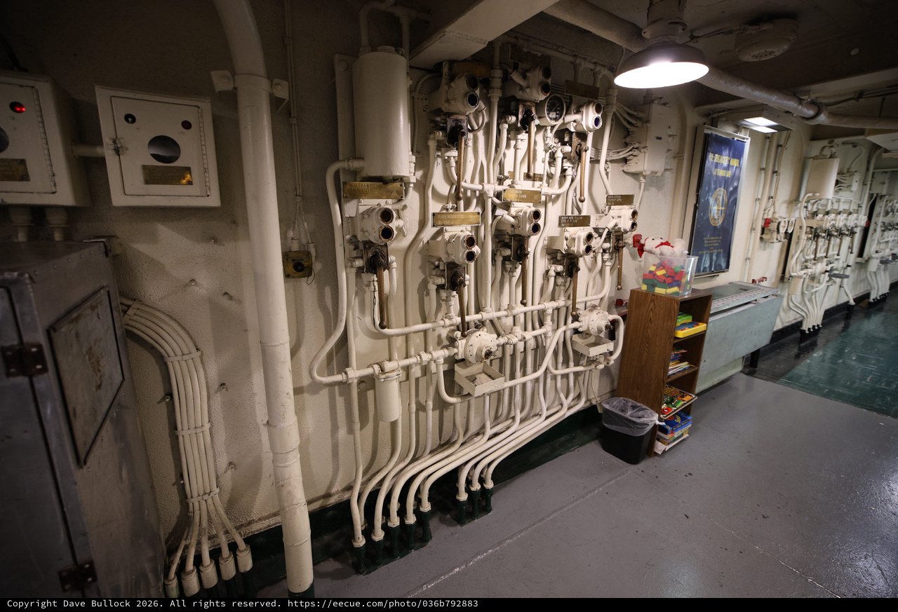 Engine Room Control Panel Aboard USS Hornet