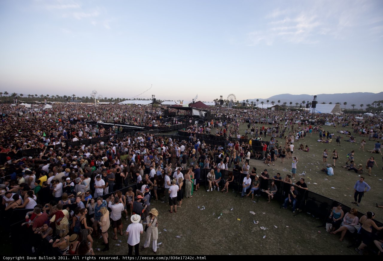 Massive Crowd at Coachella Music Festival
