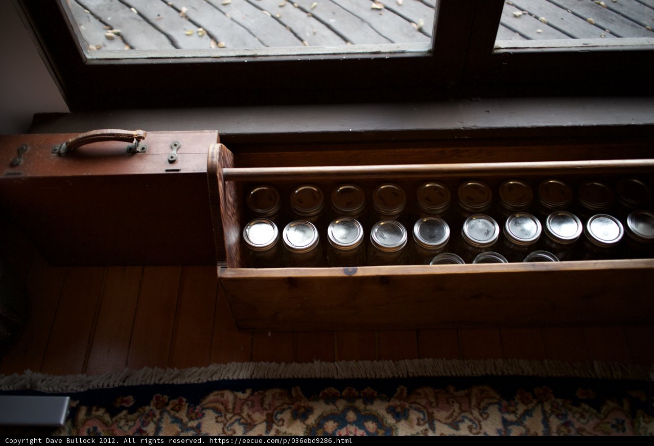 Wooden Box and Suitcase Storage