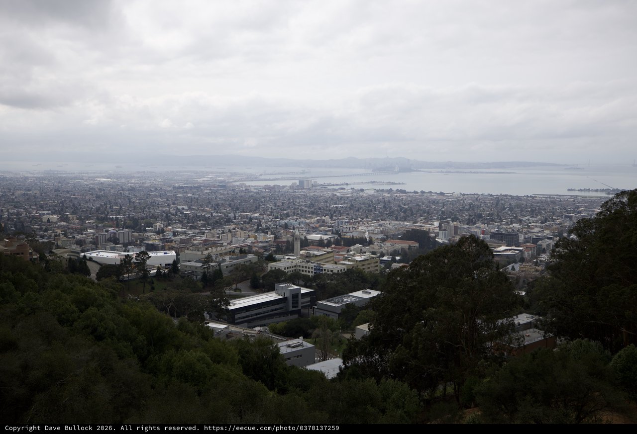 Overcast Bay View from Berkeley Hills