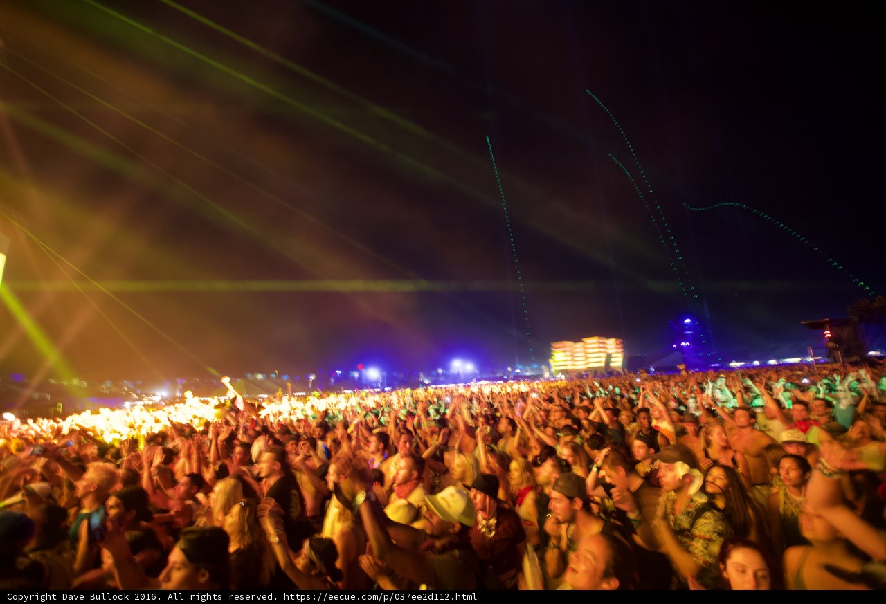 Lighting up the Night: A Rock Concert at Coachella