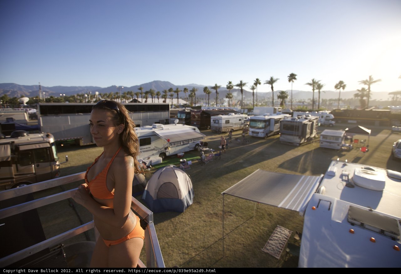 Balcony View in a Bikini