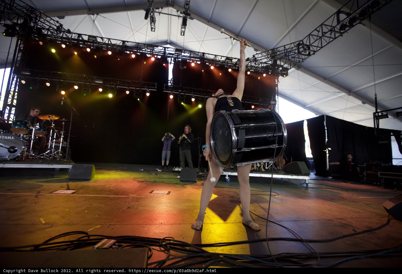 Stage Spotlight on Drumming Performer