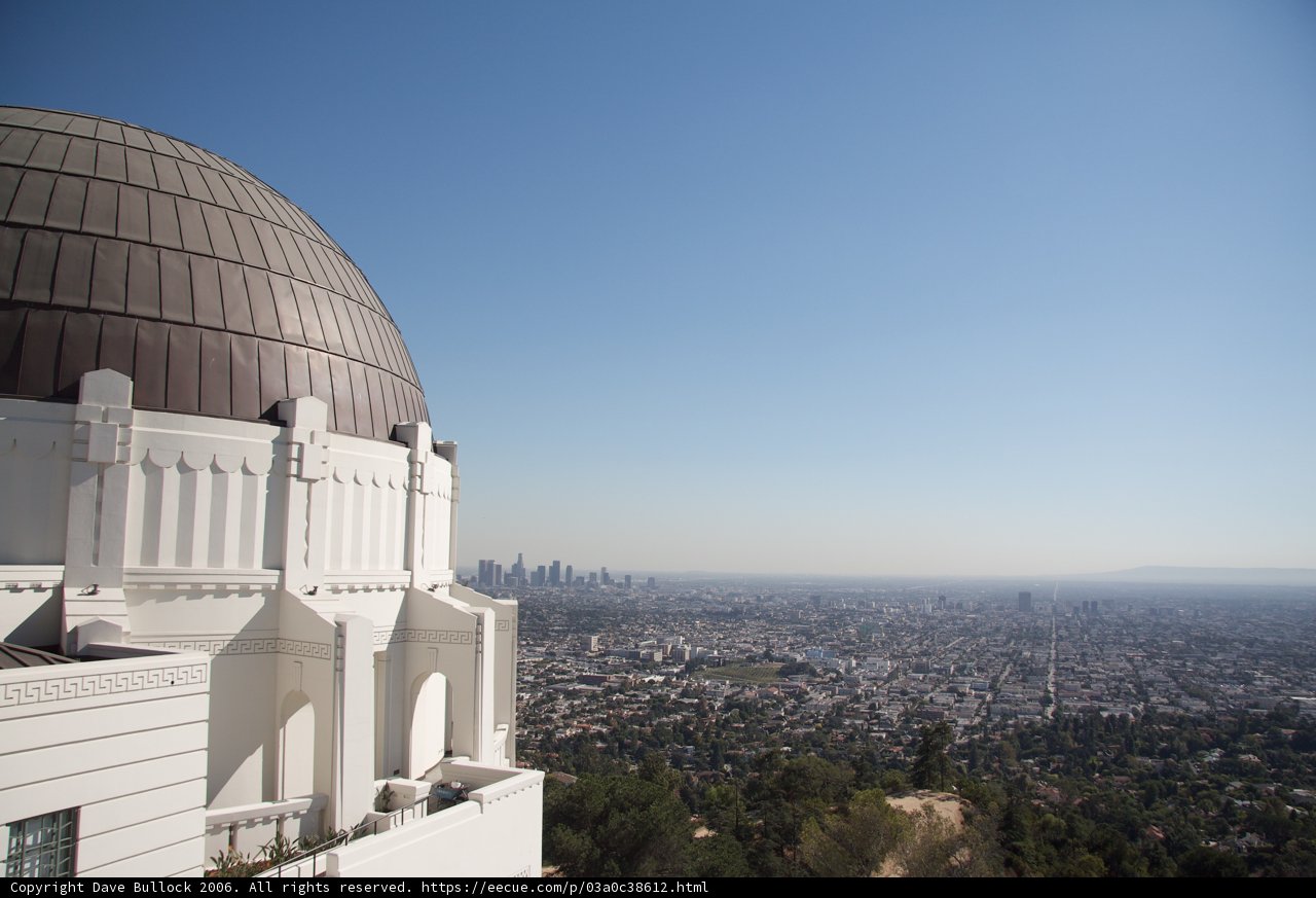 Griffith Observatory and its Blue Sky