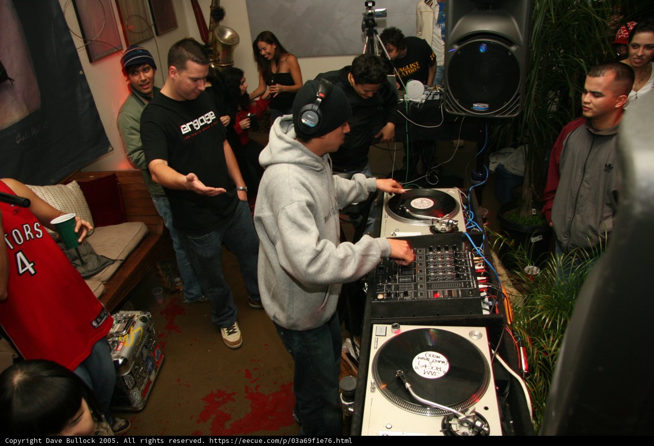 DJ Raul R spinning some tunes