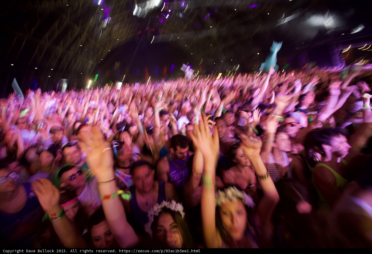 Coachella Crowd's Hands Up