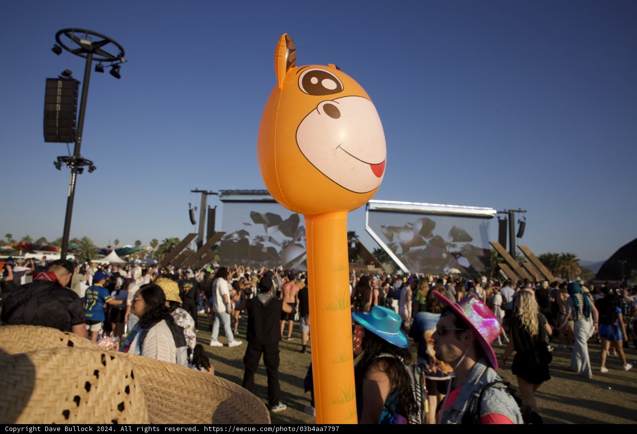 Festival Vibes: Cartoonish Fun Amidst the Crowd