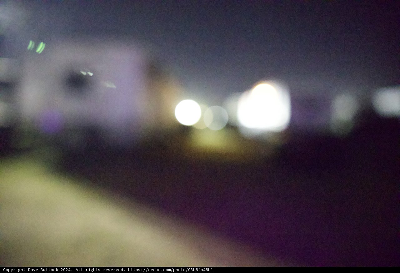 Midnight Haze: An Abstract Cityscape