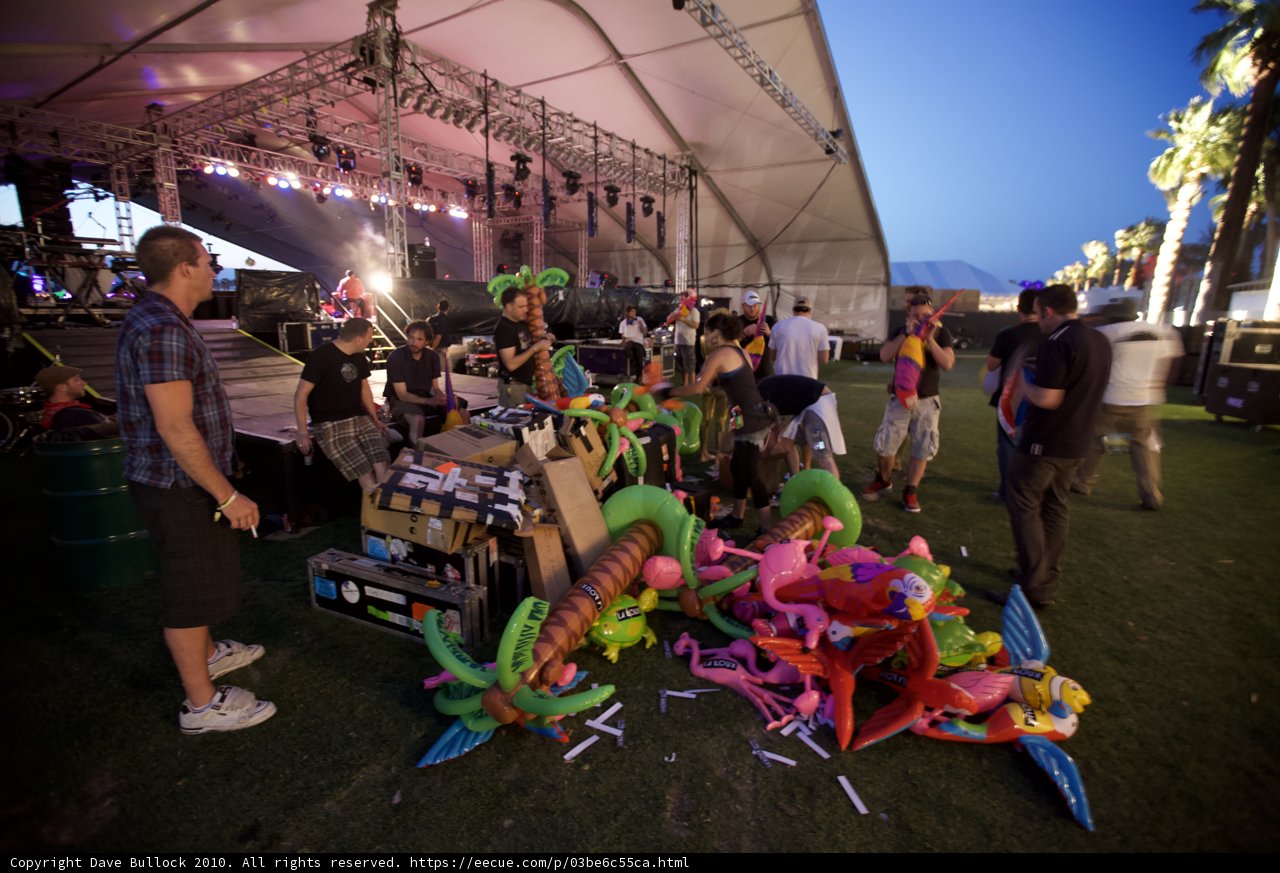 Balloons Overhead at Coachella Festival