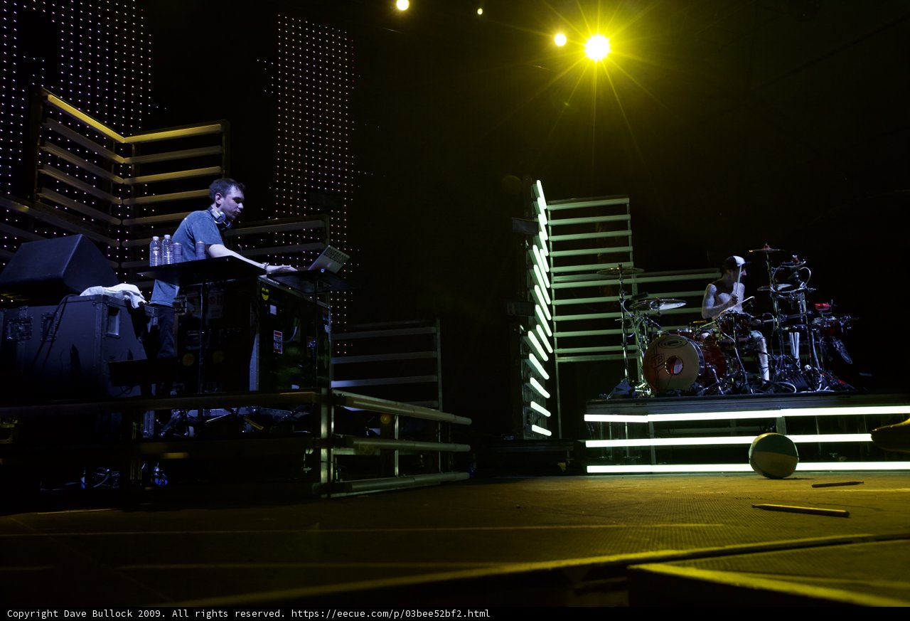 DJ AM rocks the Coachella stage with his drum set and keyboard