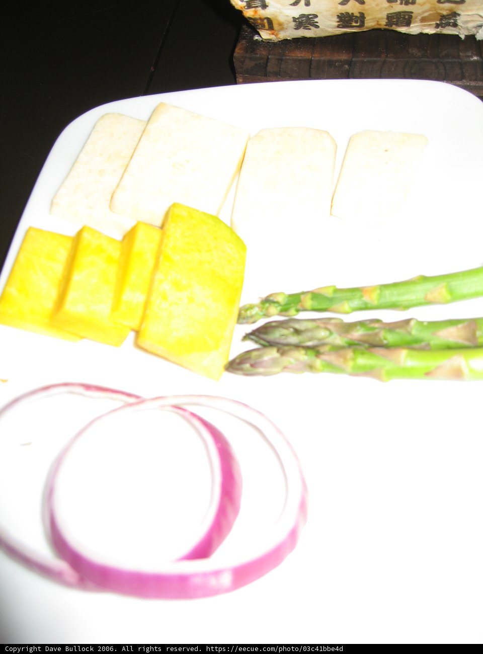 Asparagus and Cheese Plate