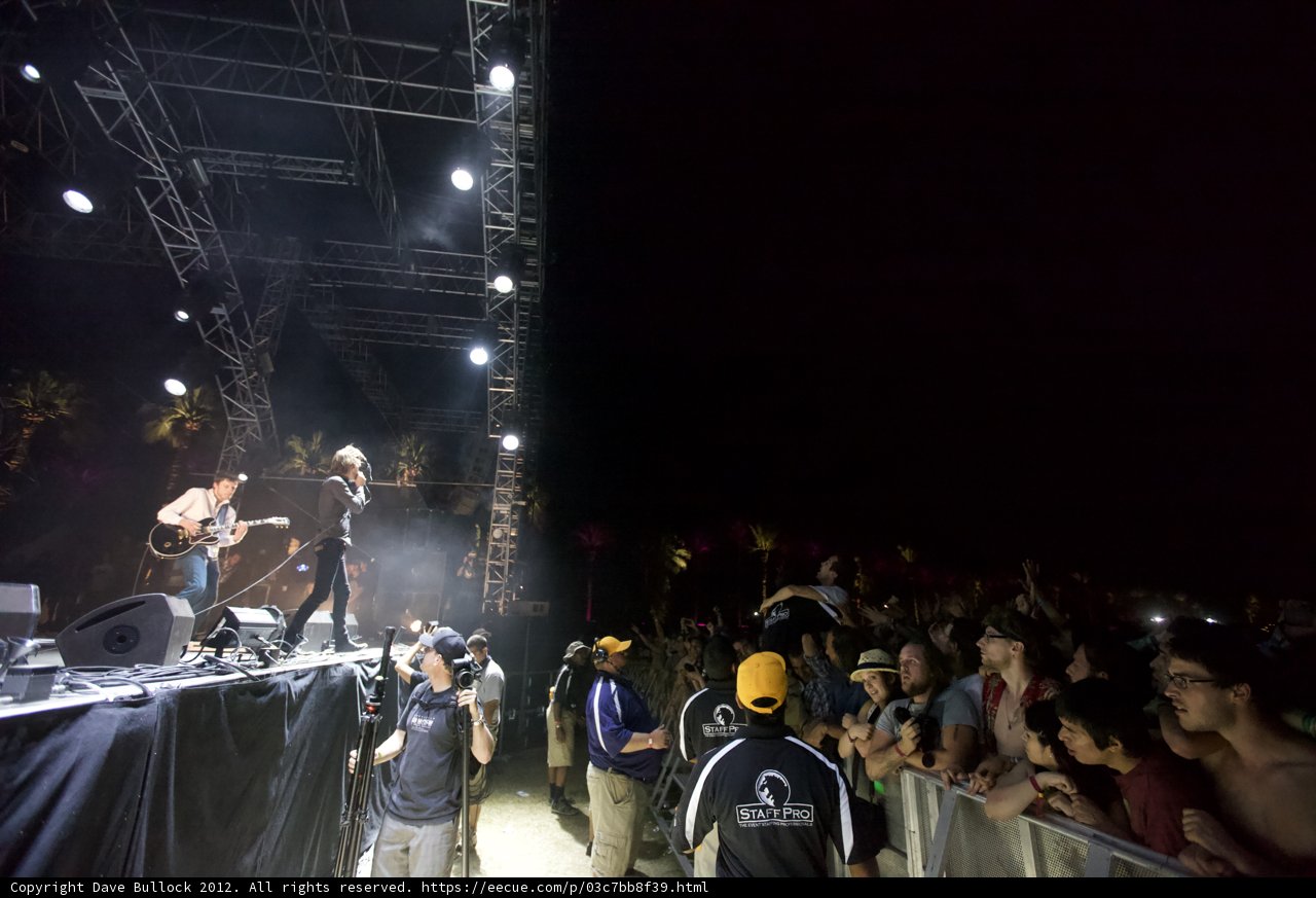 Nighttime Concert Crowd