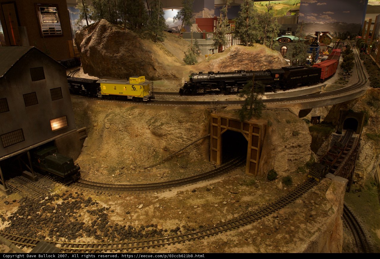 The Miniature Railway Crossing the Tunnel