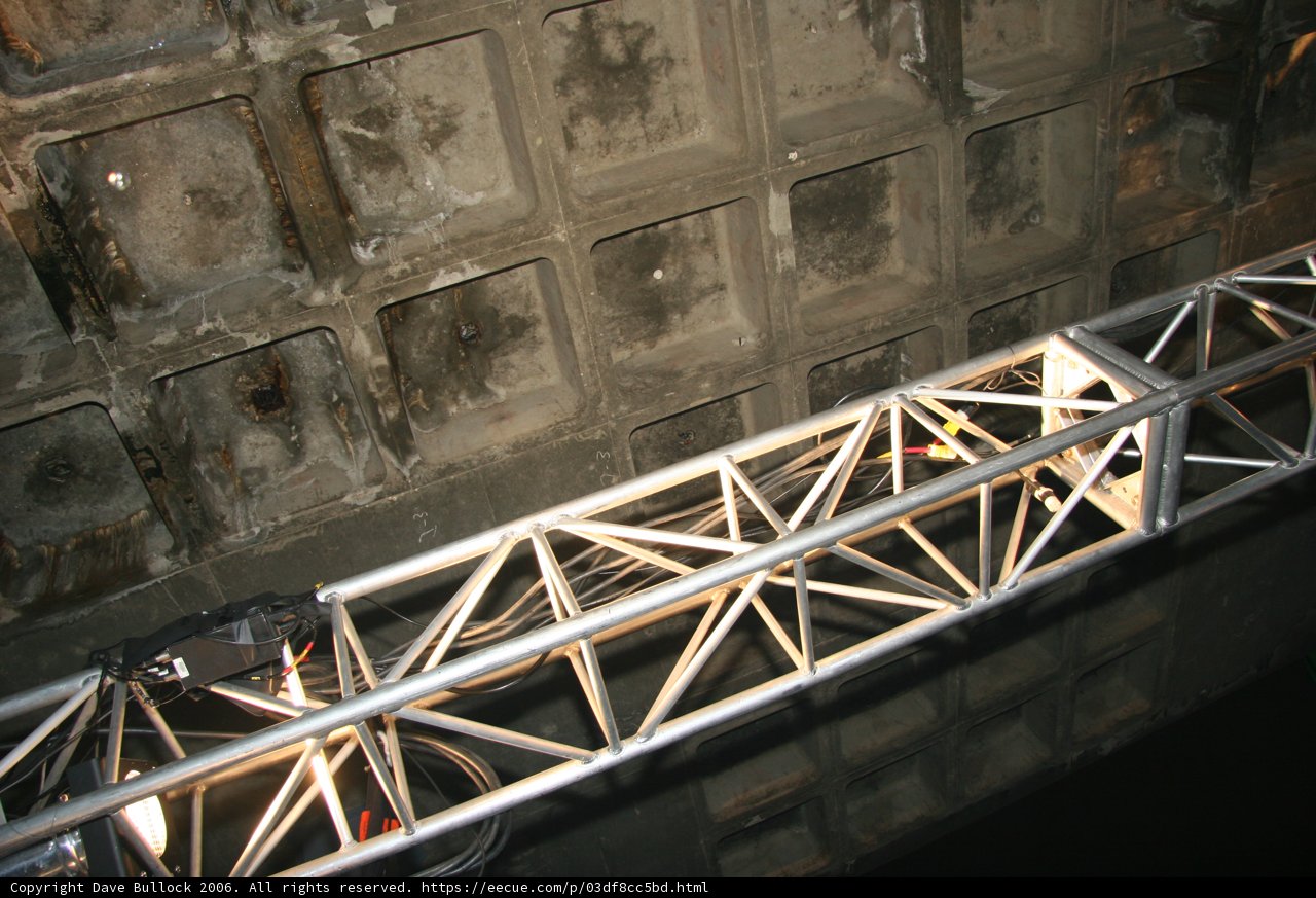 Nighttime Ride on Metal Structure
