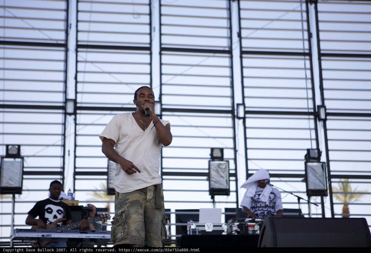 Entertainer Pharoahe Monch performs at Coachella 2007