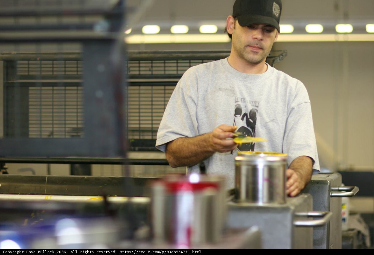 Gray-Shirted Man at the Office Cafeteria