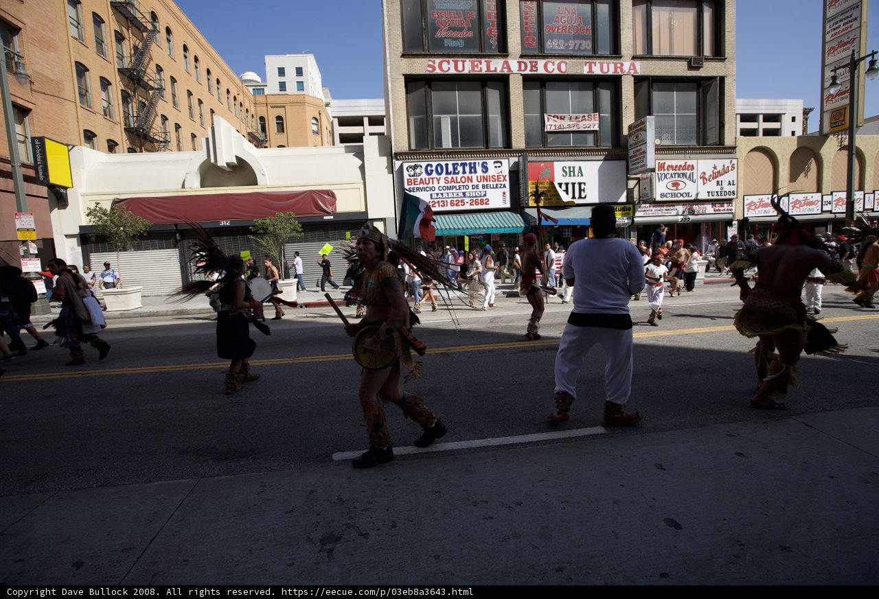 Native Costume Parade During May Day Rally