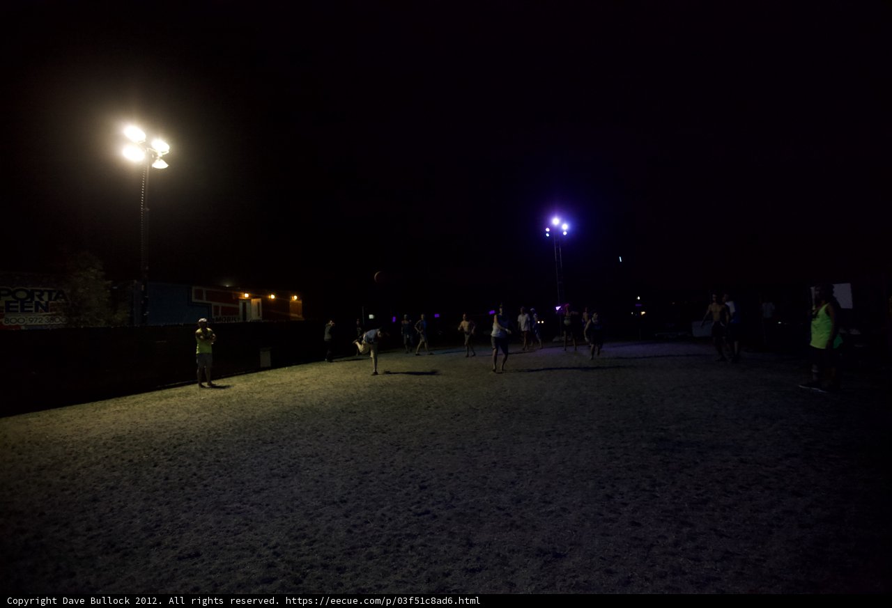 Nighttime Soccer under the Lights