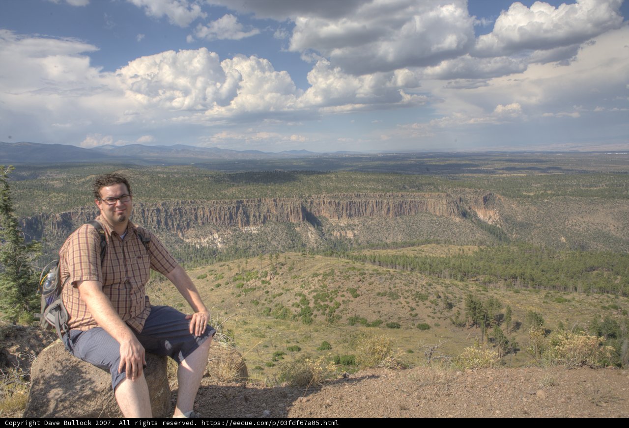Man Contemplating the Vast Plateau