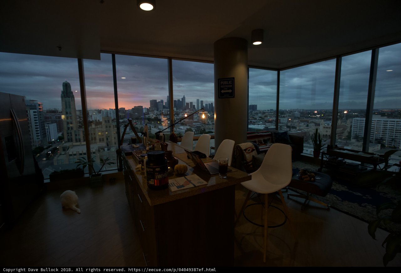 City View from a Luxurious Penthouse Living Room