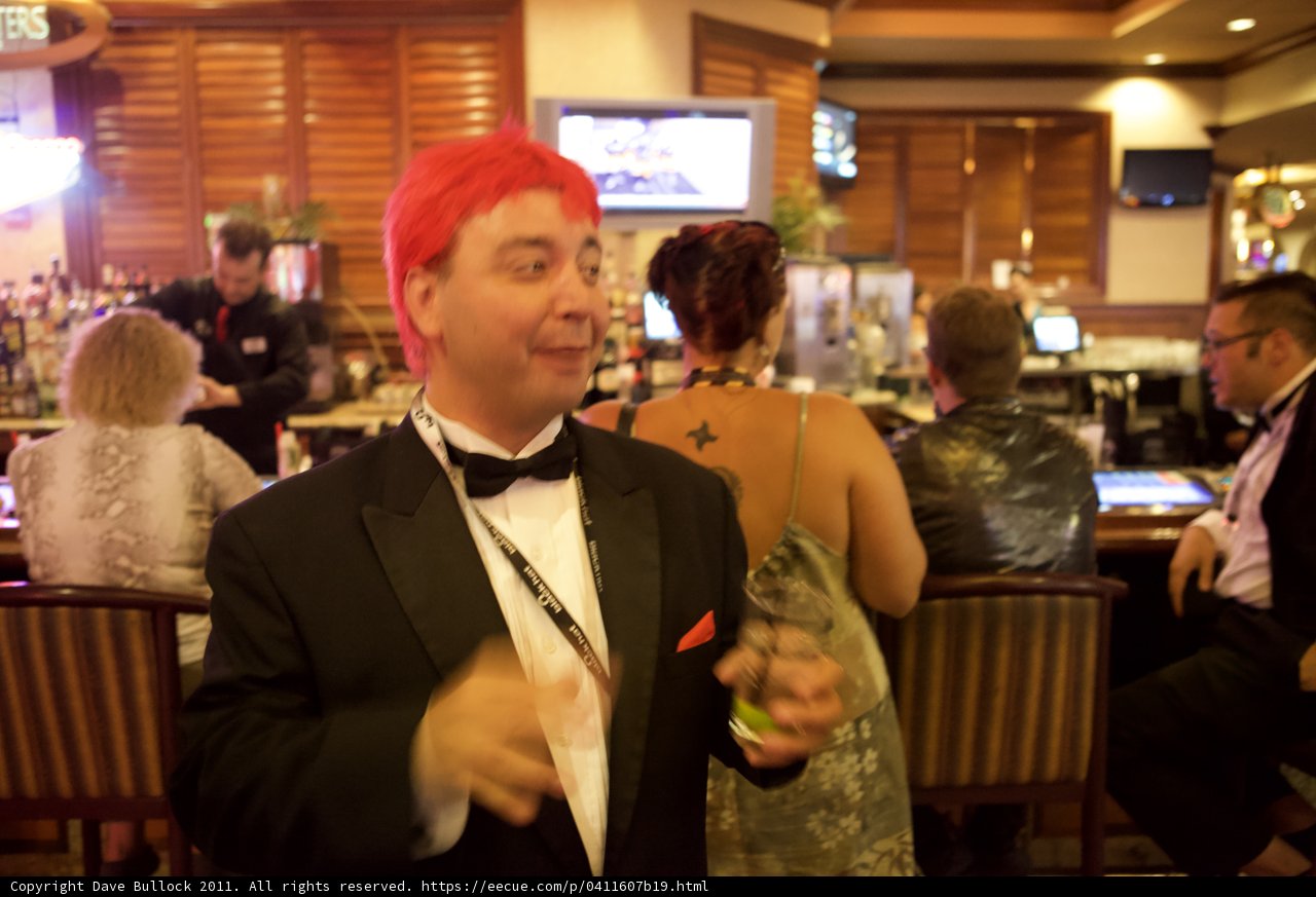 Tuxedoed and Wigged Man