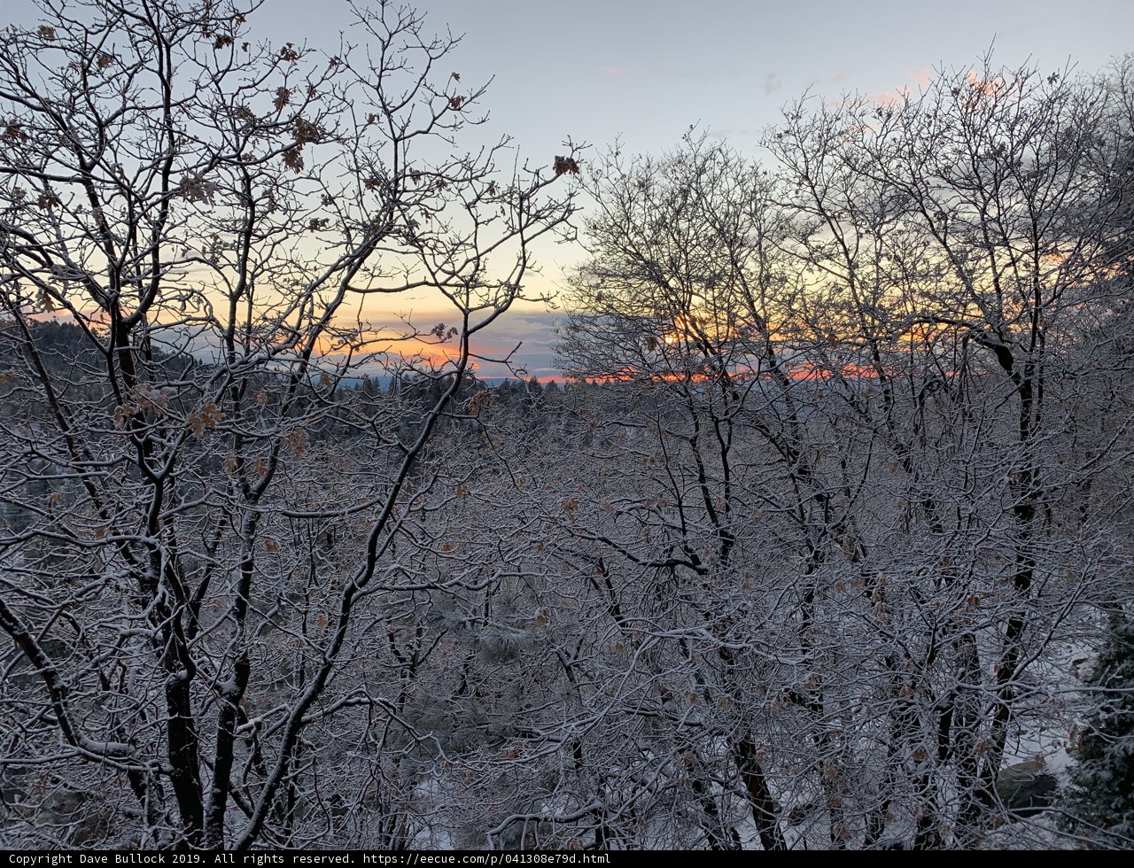 Winter Wonderland Sunset