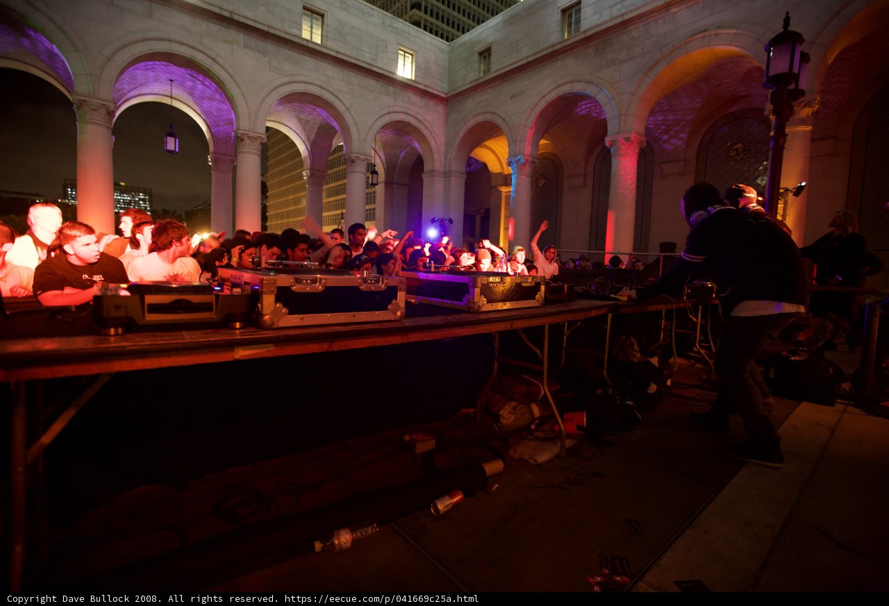 DJ Lights Up the Night at Urban Concert