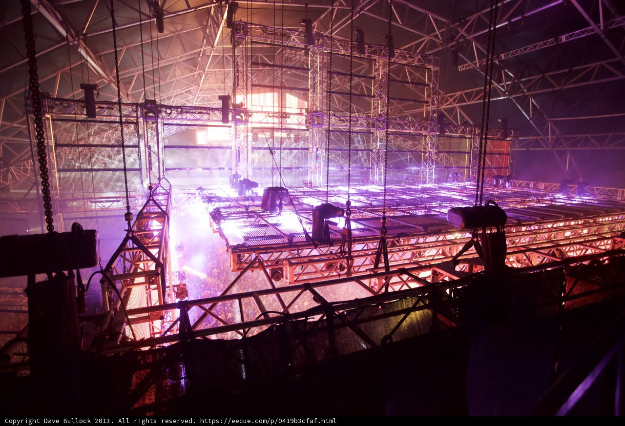 Purple Lights on Stage
