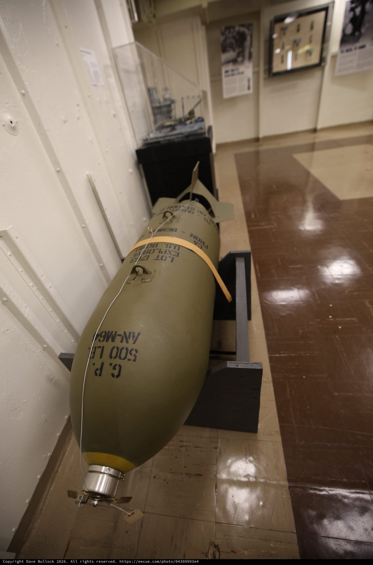 Cold War Era Torpedo Display on USS Hornet