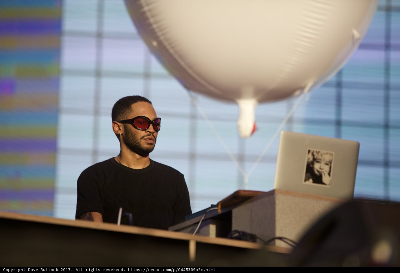 Kaytranada at his Computer